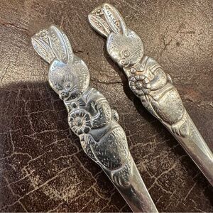 Oneida Community Peter Rabbit flatware set Vintage Children’s fork and knife set